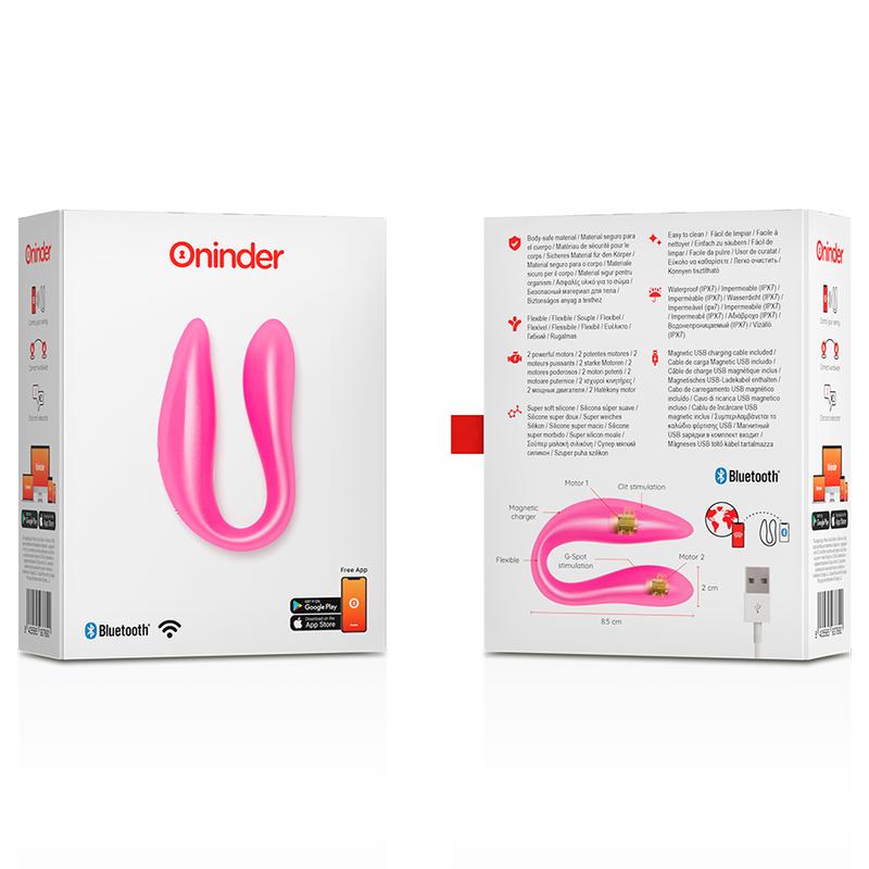 ONINDER - LISBOA PINK G-POINT & CLITORIS STIMULATOR - FREE PINK APP — zdjęcie 5