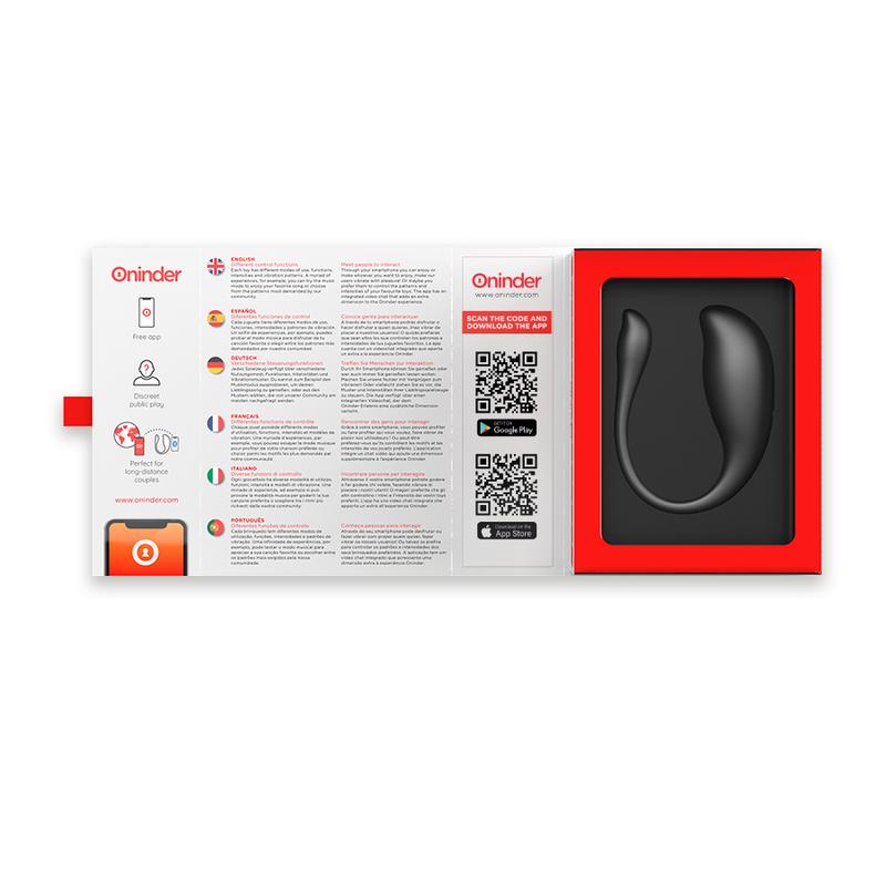 ONINDER - NAIROBI VIBRATING EGG BLACK - FREE APP — zdjęcie 5