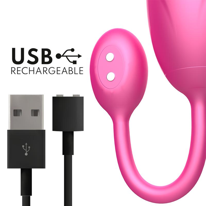 ONINDER - DENVER VIBRATING EGG PINK 7 X 2.7 CM FREE APP — zdjęcie 5