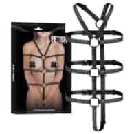 FETISH SUBMISSIVE BONDAGE - ADJUSTABLE HARNESS TORSO AND ARMS