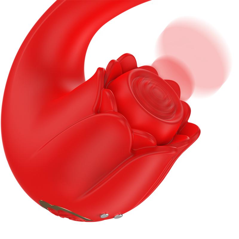 MIA - SELENA STIMULATOR VIBRATING + TAPPING RED — zdjęcie 5