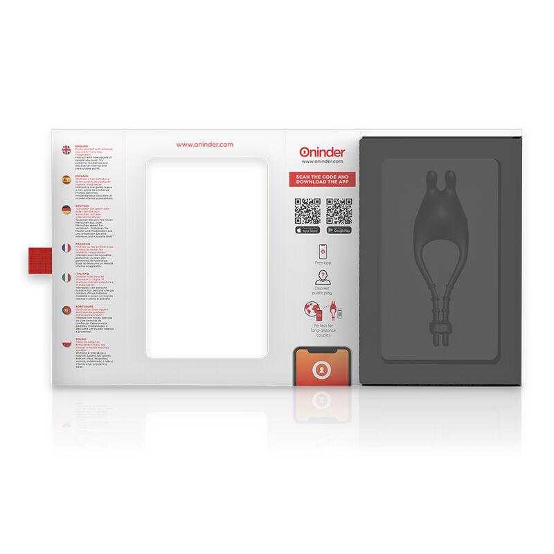 ONINDER - PAMPA RECHARGEABLE ADJUSTABLE VIBRATOR RING WITH CLITORIS STIMULATOR 10 SPEED - FREE APP — zdjęcie 5