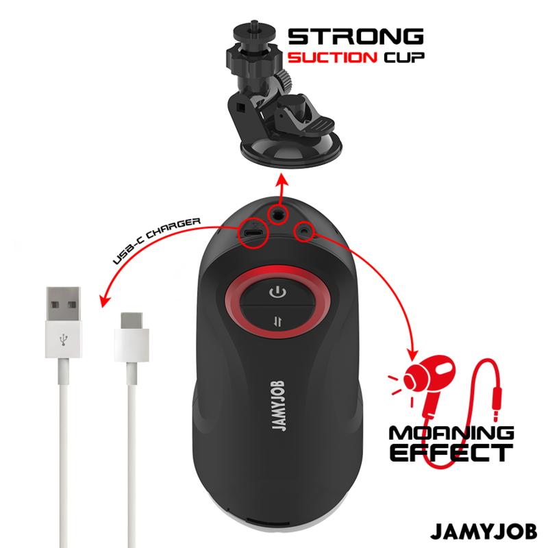 JAMYJOB - GRAVITY AUTOMATIC VAGINA MASTURBATOR 5 THRUSTING MODES AND SOUND EFFECT — zdjęcie 5