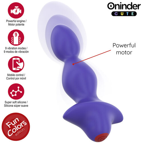 Oninder Cute - Love Butt Vibrating Anal Plug Dilator - Free Worldwide App — zdjęcie 5