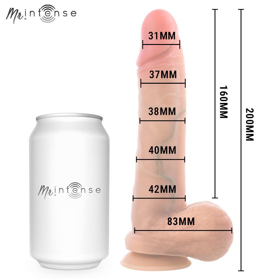 MR INTENSE - GARY M ULTRA-REALISTIC SILICONE COCK WITH TESTICLES 20 CM -Ø- 4.2 CM — zdjęcie 5