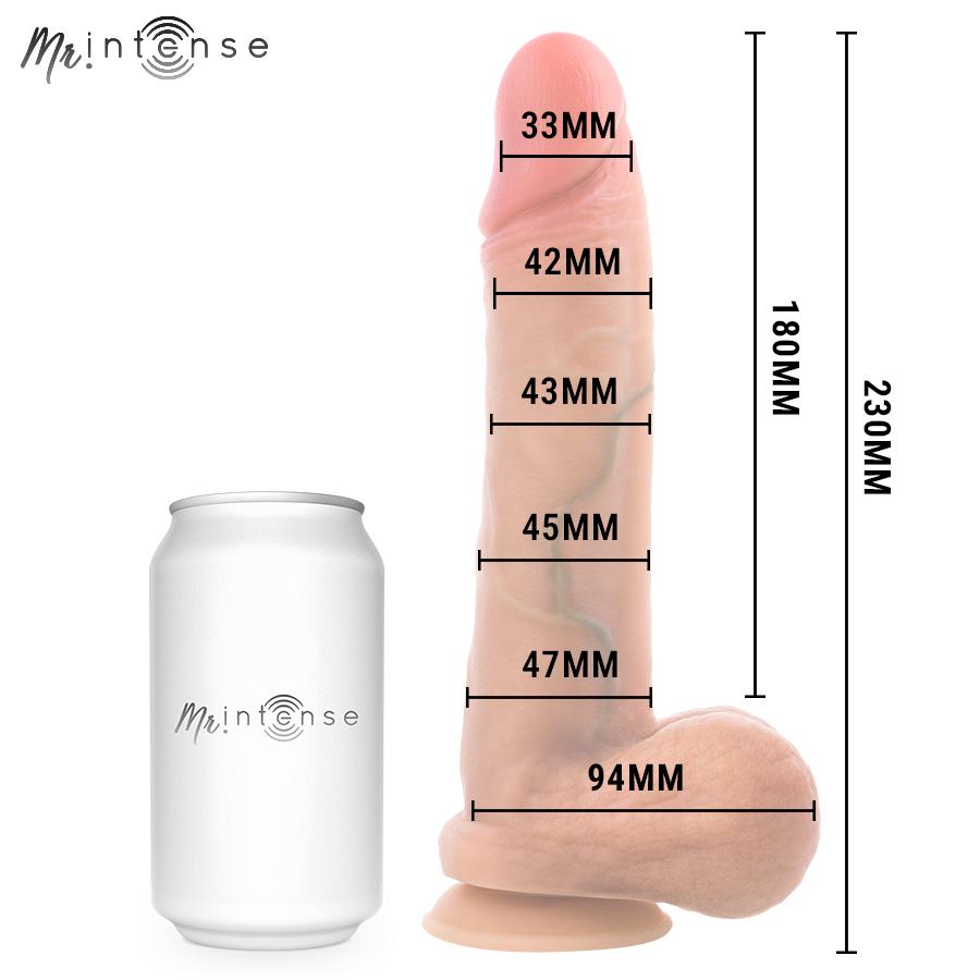 MR INTENSE - GARY L ULTRA-REALISTIC SILICONE COCK WITH TESTICLES 23 CM - Ø- 4.7 CM — zdjęcie 5