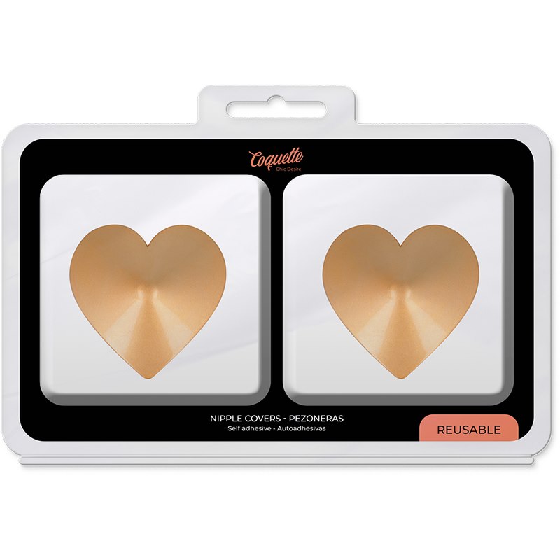 COQUETTE CHIC DESIRE - NIPPLE COVERS GOLDEN HEARTS — zdjęcie 5