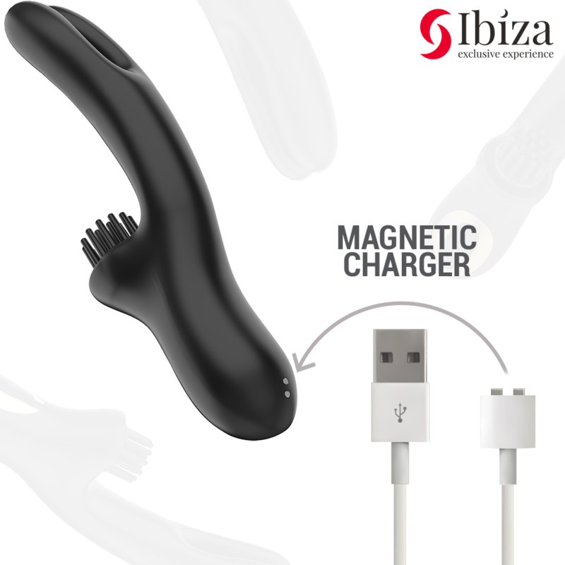 IBIZA - HI-TECH RABITT BRUSHING MULTI-CELL CLITORIAL AND DOUBLE WAVE VIBRATOR — zdjęcie 5