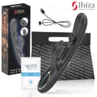 IBIZA - POWERFUL RABBIT VIBRATOR WITH MASSAGING ROLLING PEARL