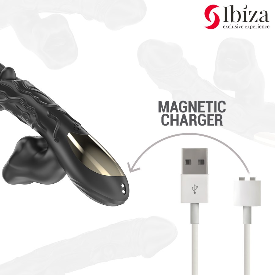 IBIZA - VIBRATOR AND CLITORIS STIMULATOR WITH BITING AND ROTATION EFFECT — zdjęcie 5