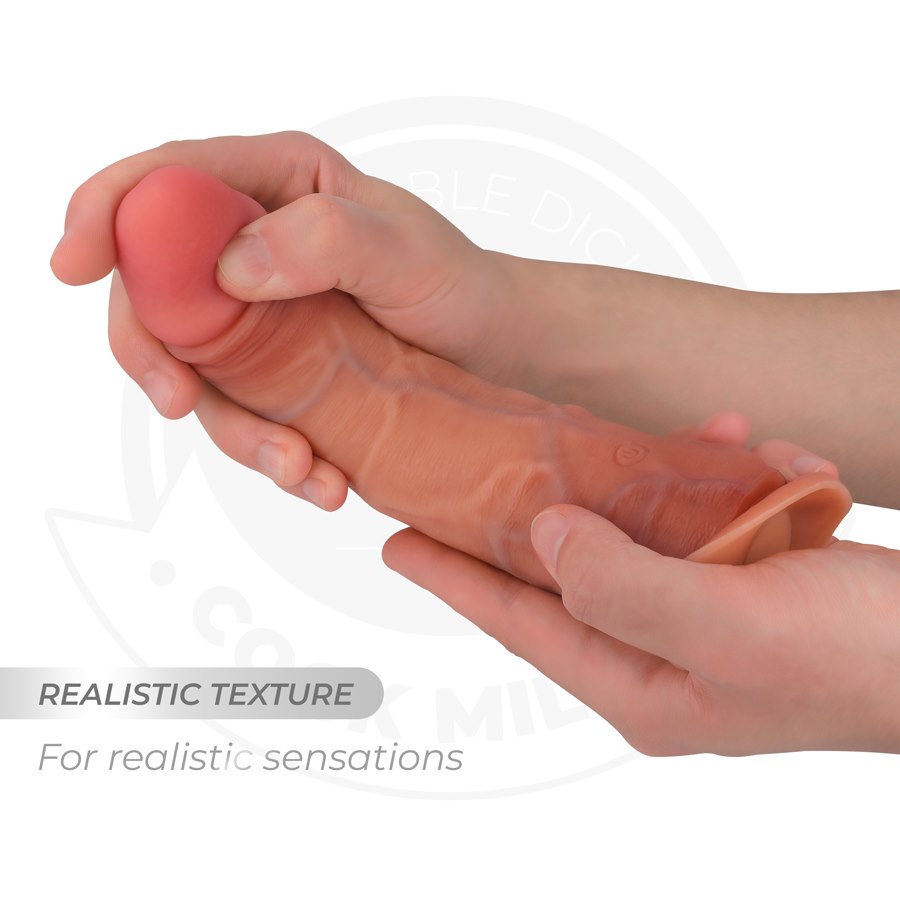COCK MILLER - REALISTIC DILDO WITH SUCTION CUP AND REMOTE CONTROL VIBRATION 20.5 CM — zdjęcie 5