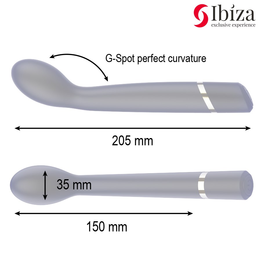 IBIZA - VIBRADOR PUNTO·G 10 VIBRACIONES RECARGABLE IBIZA - G-SPOT VIBRATOR 10 VIBRATIONS RECHARGEABLE — zdjęcie 5