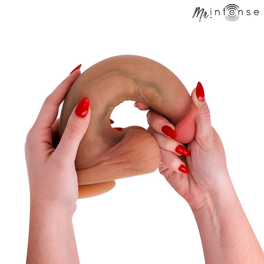 MR INTENSE - BRUCE XL SILICONE DILDO WITH TESTICLES 25.5 CM -Ø- 5.5 CM — zdjęcie 5