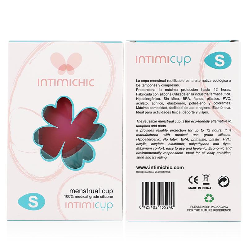 INTIMICHIC - MENSTRUAL CUP MEDICAL GRADE SILICONE - SIZE S — zdjęcie 6