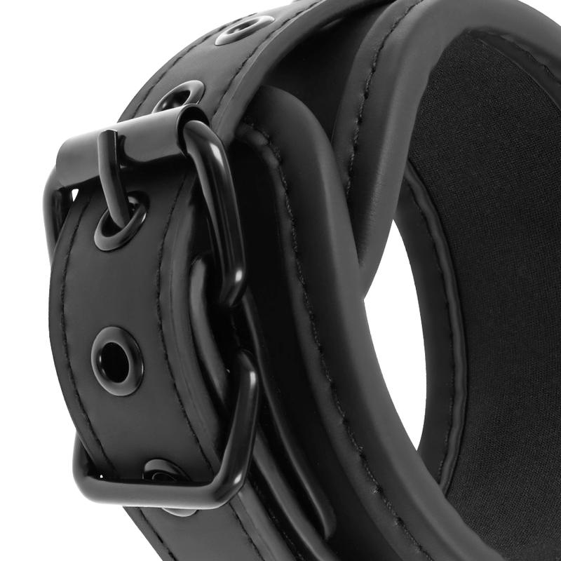 FETISH SUBMISSIVE - OPEN LEGS POSITION WITH NOPRENE LINING HANDCUFFS — zdjęcie 7