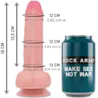 ROCKARMY - LIQUID SILICONE PREMIUM MUSTANG REALISTIC 18 CM -O- 4.14 CM