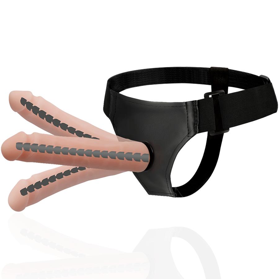 HARNESS ATTRACTION - DERICK ARTICULABLE FLESH 22.5 CM -O- 4.5 CM — zdjęcie 6