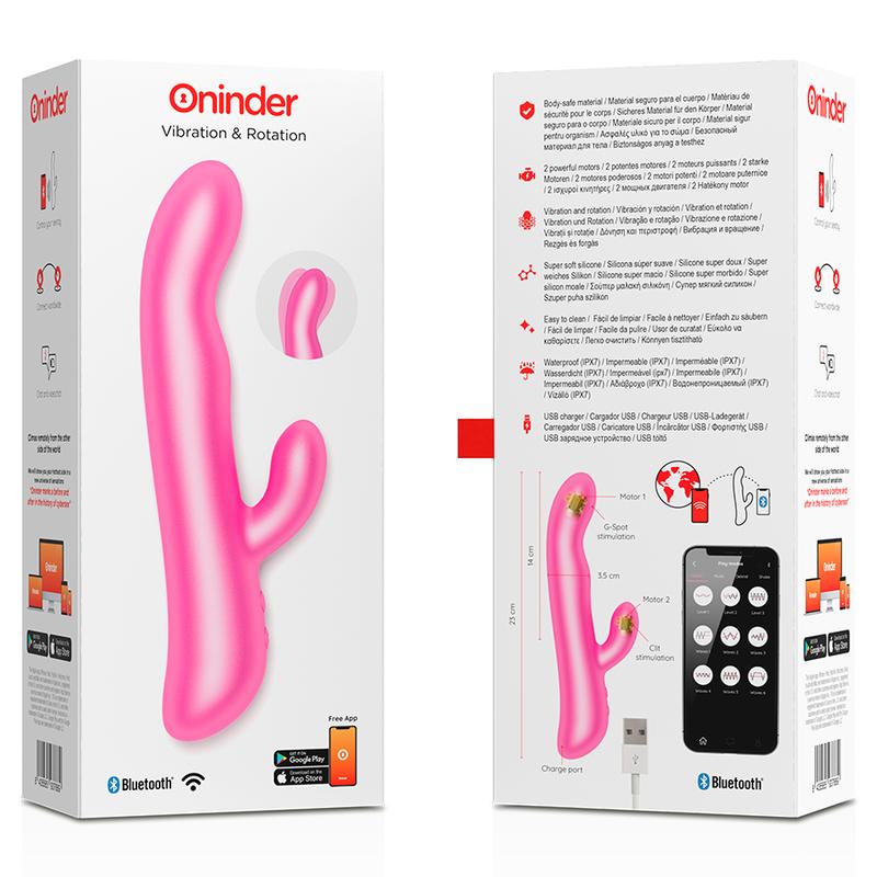 ONINDER - OSLO VIBRATION & ROTATION PINK - FREE APP — zdjęcie 6