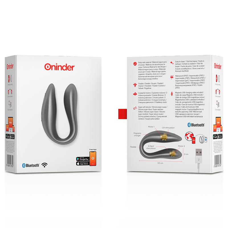 ONINDER - LISBOA BLACK G-POINT & CLITORIS STIMULATOR - FREE APP — zdjęcie 6
