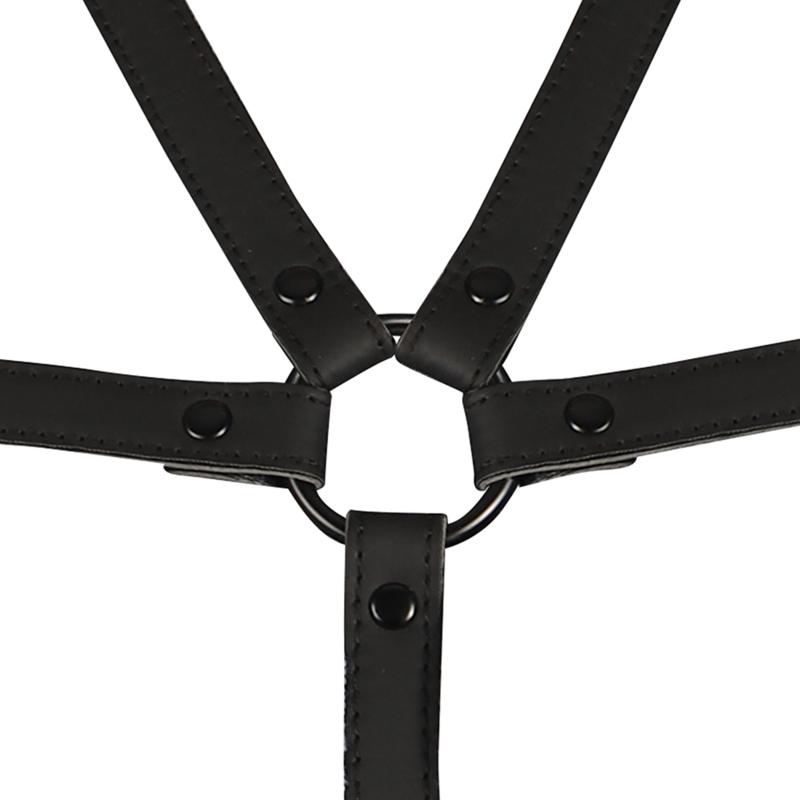 FETISH SUBMISSIVE BONDAGE - ADJUSTABLE HARNESS TORSO AND ARMS — zdjęcie 6