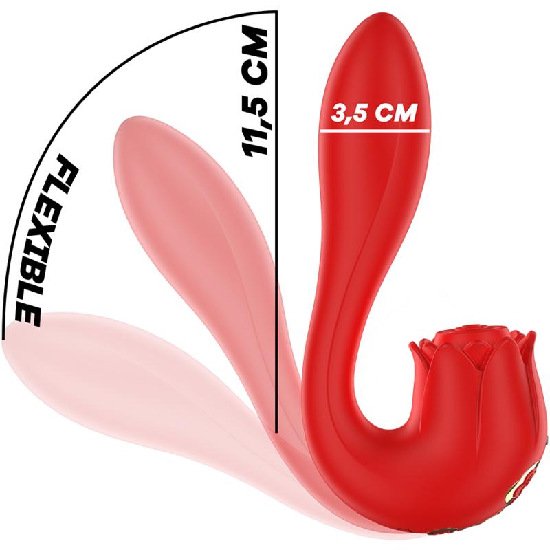 MIA - SELENA STIMULATOR VIBRATING + TAPPING RED — zdjęcie 6