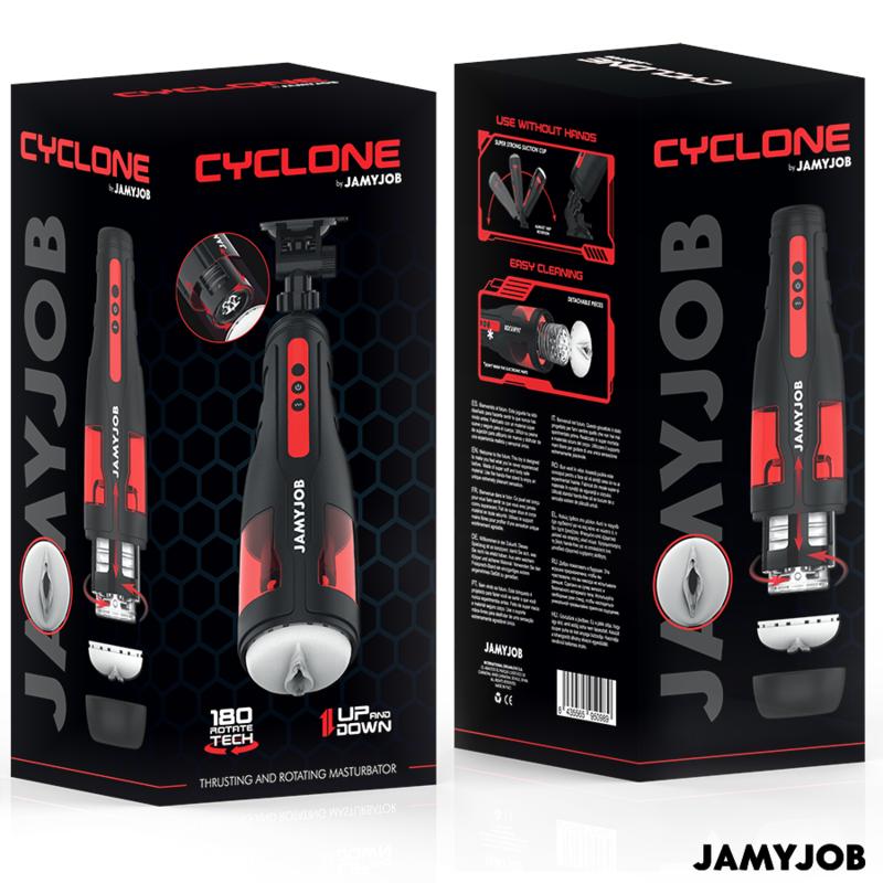 JAMYJOB - CYCLONE AUTOMATIC VAGINA MASTURBATOR 10 ROTATION AND THRUST MODES — zdjęcie 6