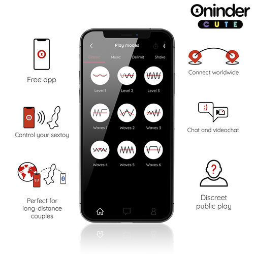 Oninder Cute - Love Butt Vibrating Anal Plug Dilator - Free Worldwide App — zdjęcie 6