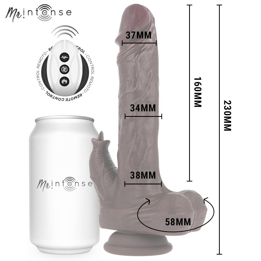 MR INTENSE - MORGAN REALISTIC MULTIFUNCTION DOLL WITH VIBRATION AND UP AND DOWN REMOTE CONTROL 23 CM -O- 3.5 CM — zdjęcie 6