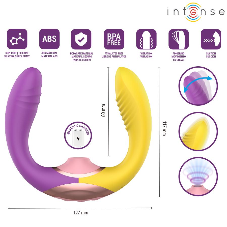 INTENSE - WILLOW 3-IN-1 SUCTION AND VIBRATION STIMULATOR — zdjęcie 6