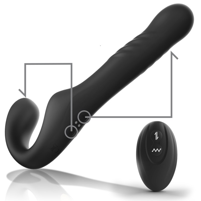 IBIZA - REMOTE CONTROL STRAPLESS VIBRATOR UP & DOWN — zdjęcie 6