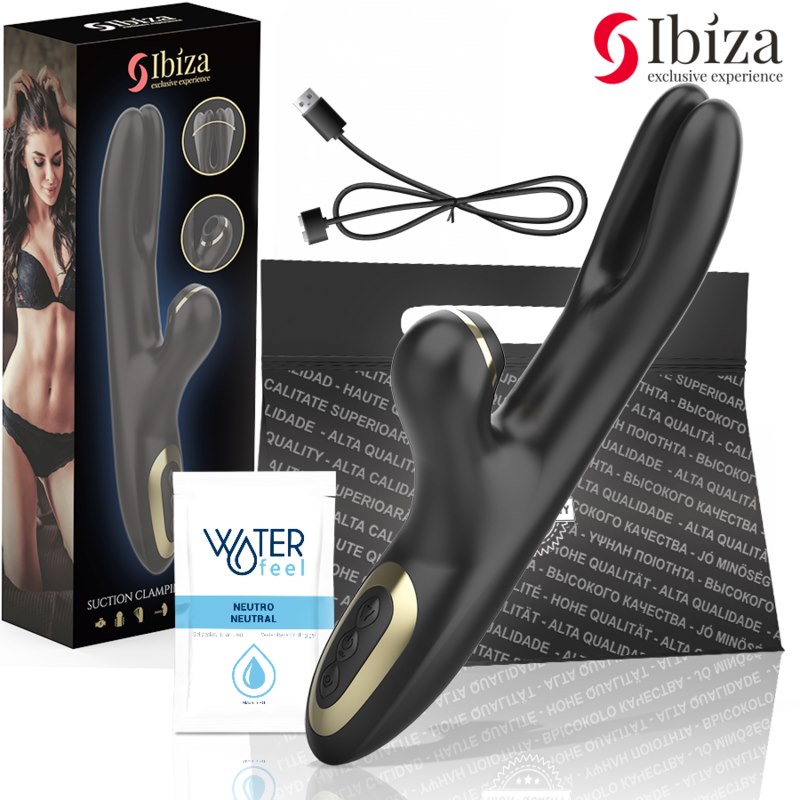 IBIZA - DOUBLE VIBRATOR CLAMPING BLACK — zdjęcie 6
