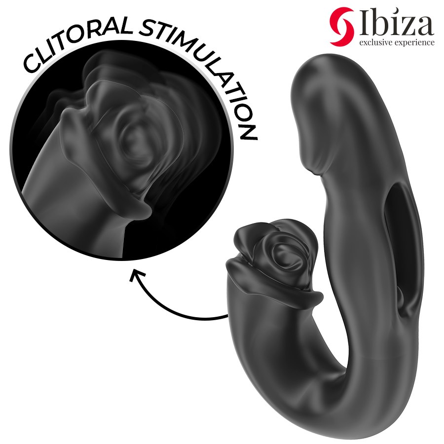 IBIZA - ROSE VIBRATOR FLICKING EFFECT AND CLIT STIMULATOR — zdjęcie 6