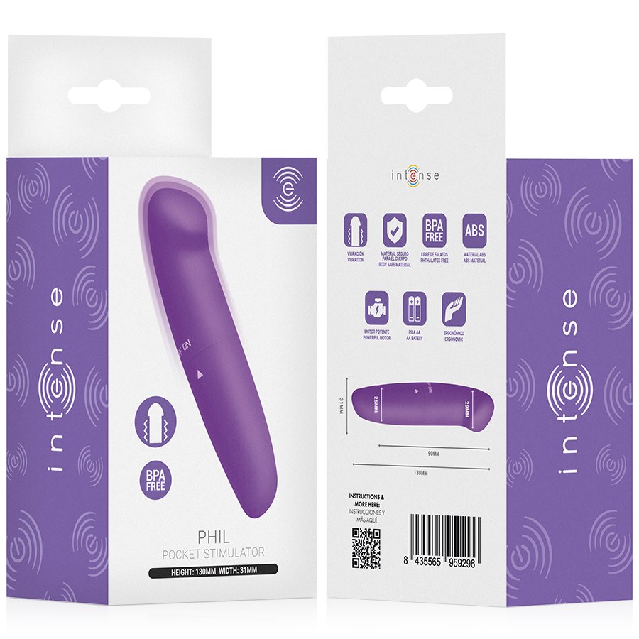 Intense Fun Toys - Intense - Phil G-Spot Vibrator Purple 13 Cm — zdjęcie 6