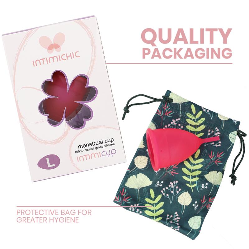 INTIMICHIC - MENSTRUAL CUP MEDICAL GRADE SILICONE - SIZE L — zdjęcie 7