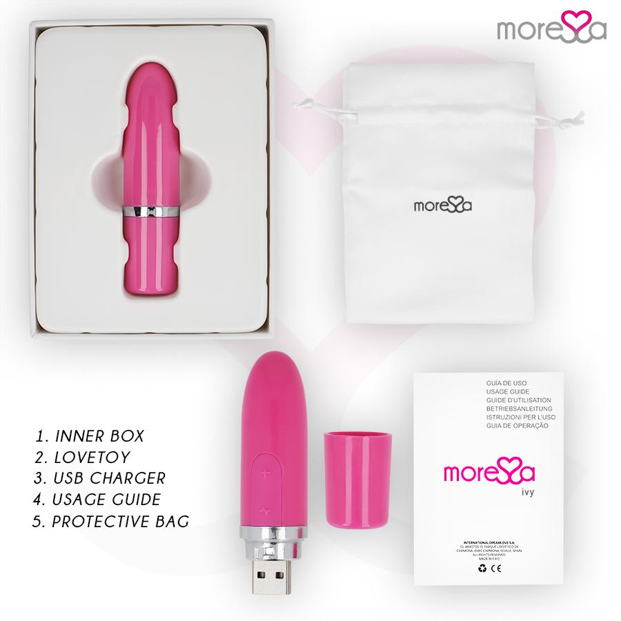 MORESSA - IVY VIBRATOR STIMULATOR TRAVEL PINK — zdjęcie 7