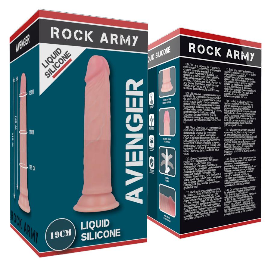 ROCK ARMY - ROCKARMY - ROCKARMY LIQUID SILICONE PREMIUM AVENGER REALISTIC 19 CM -O- 3.98 CM