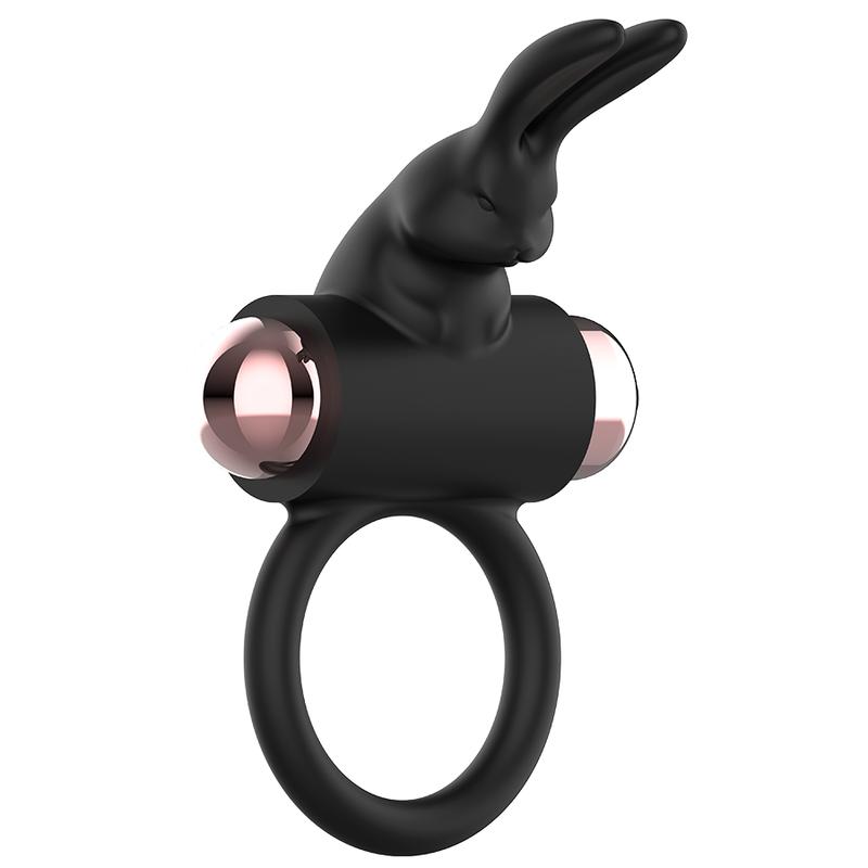 COQUETTE CHIC DESIRE - COCK RING WITH VIBRATOR BLACK/ GOLD — zdjęcie 7
