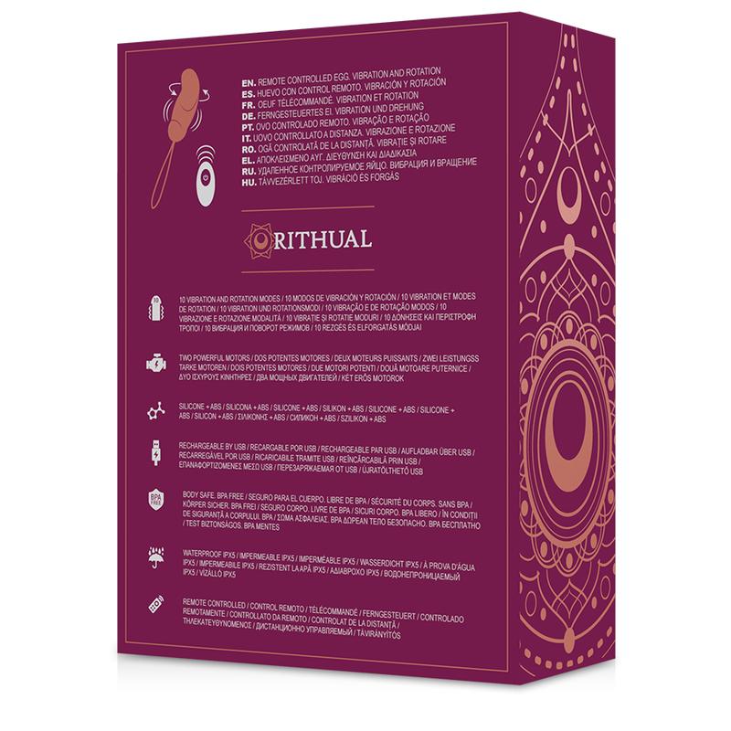 RITHUAL - ESHA EGG REMOTE CONTROL SYSTEM ROTATION + VIBRATION — zdjęcie 7
