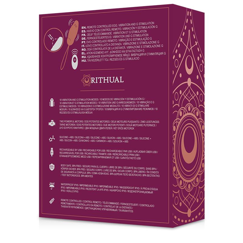 RITHUAL - PRIYA EGG REMOTE CONTROL G-SPOT + VIBRATION — zdjęcie 7