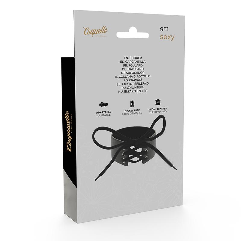 COQUETTE CHIC DESIRE - VEGAN LEATHER CHOKER — zdjęcie 7