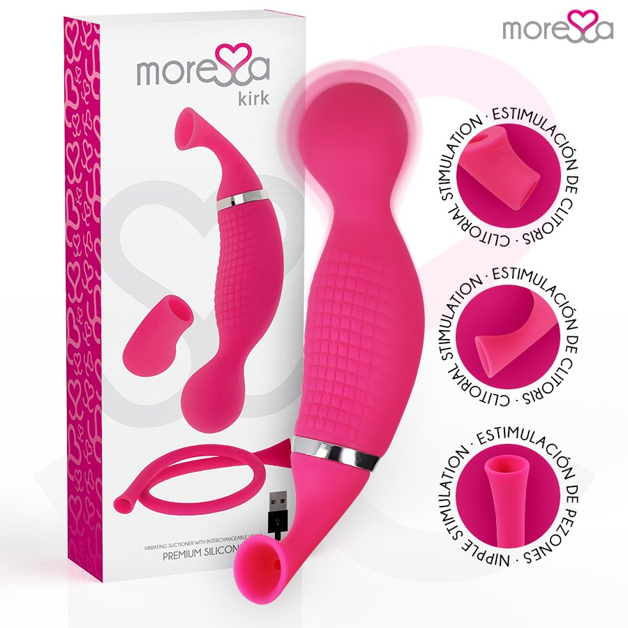MORESSA - KIRK DUO SUCTION + MULTI-PERFORMANCE MASSAGER PREMIUM SILICONE RECHARGEABLE — zdjęcie 7