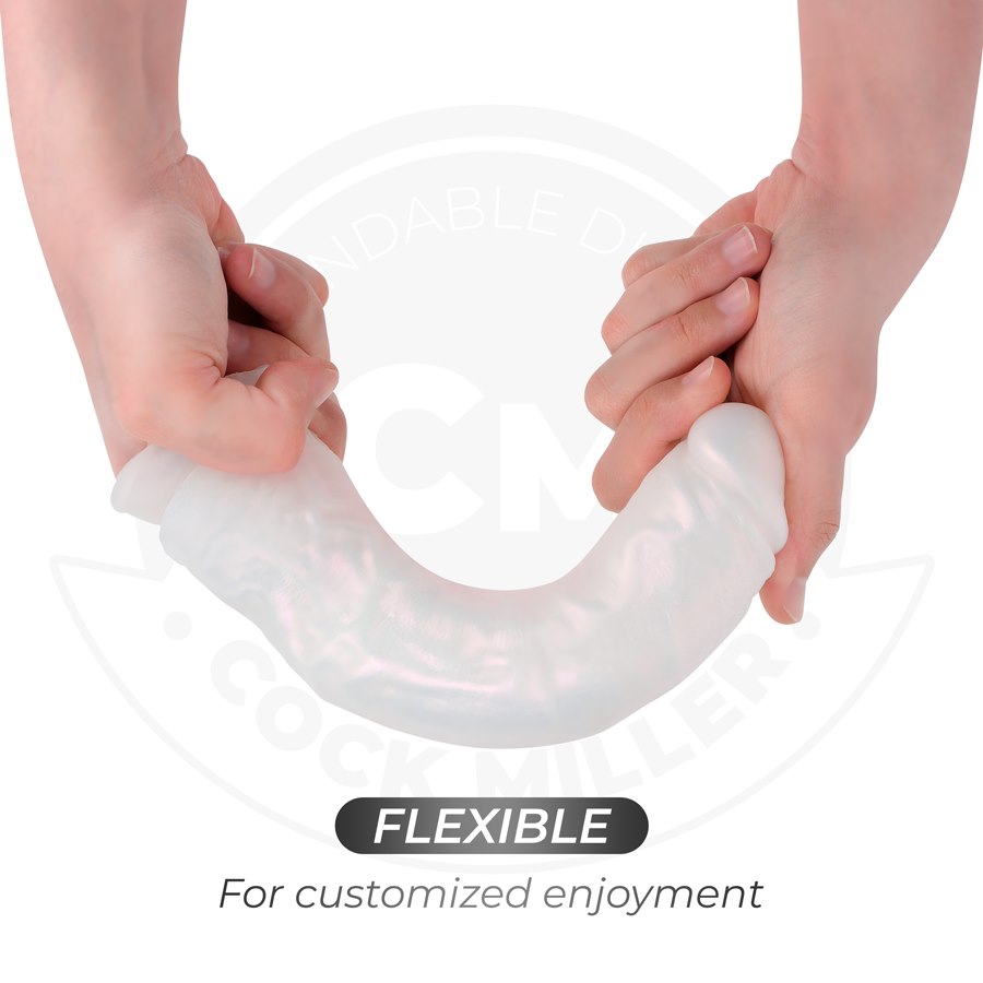 COCK MILLER - DILDO WITH SUCTION CUP, LIGHTS AND VIBRATION WITH REMOTE CONTROL WHITE 20.5 CM — zdjęcie 7