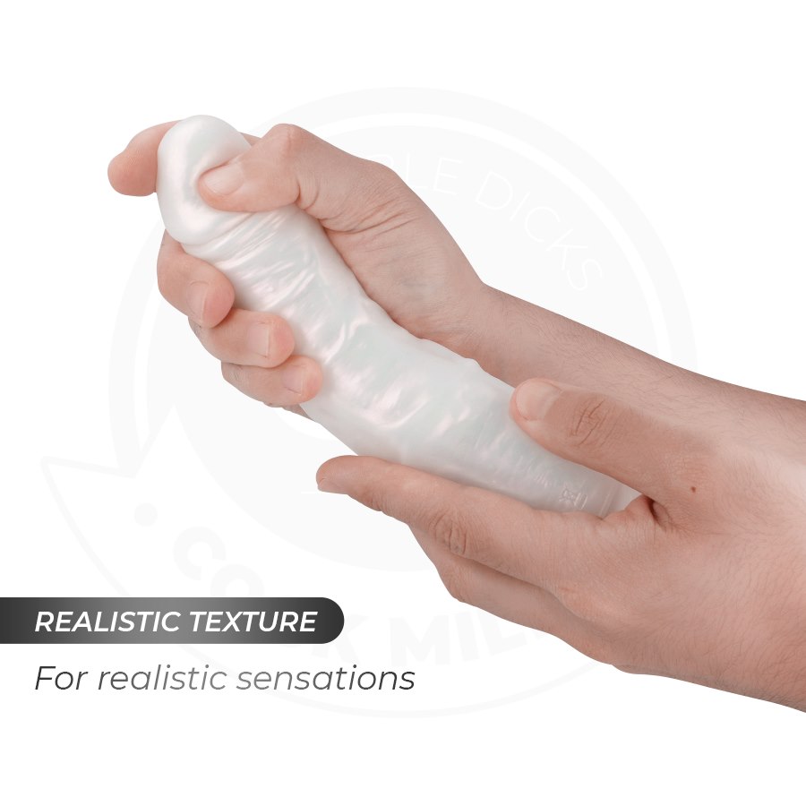 COCK MILLER - DILDO WITH SUCTION CUP, LIGHTS AND VIBRATION WITH REMOTE CONTROL WHITE 21.5 CM — zdjęcie 7