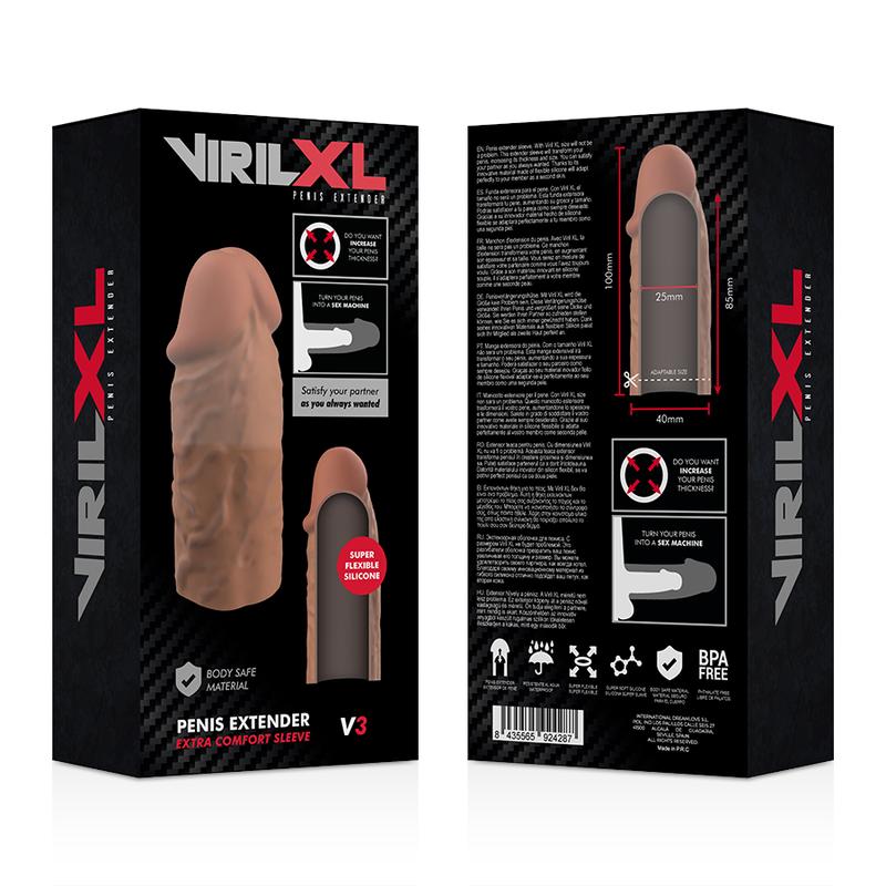 VIRILXL - LIQUID SILICONE V3 BROWN PENIS EXTENSION — zdjęcie 8