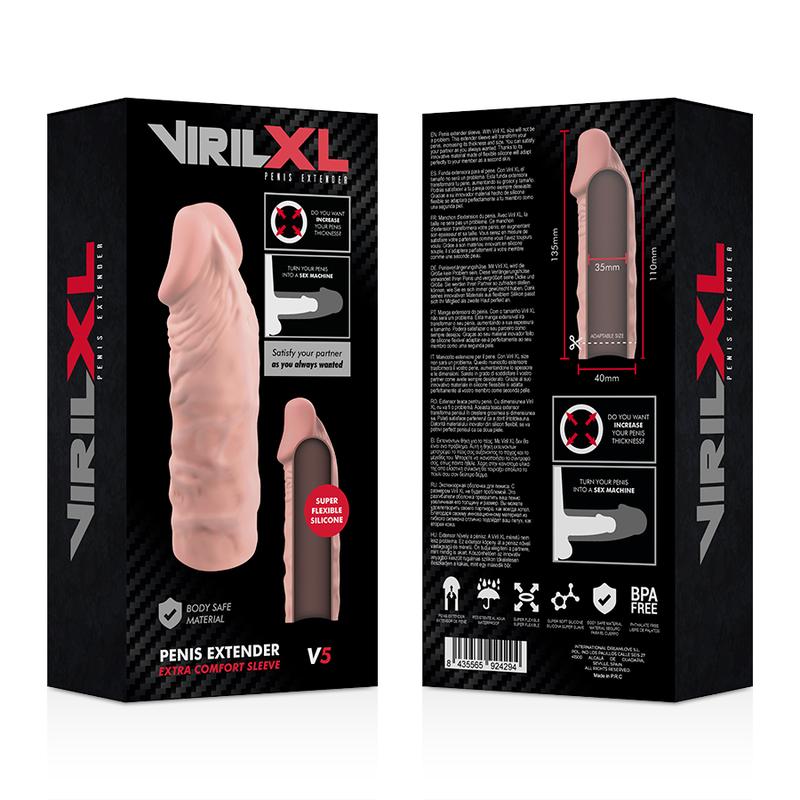 VIRILXL - LIQUID SILICONE V5 NATURAL PENIS EXTENSION — zdjęcie 8