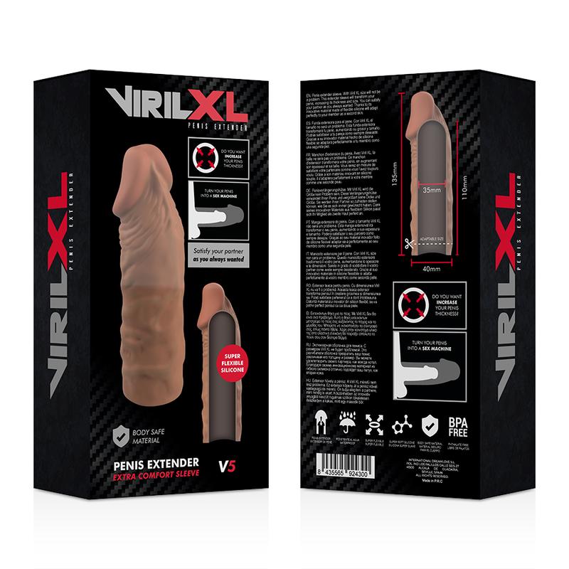 VIRILXL - LIQUID SILICONE V5 BROWN PENIS EXTENSION — zdjęcie 8