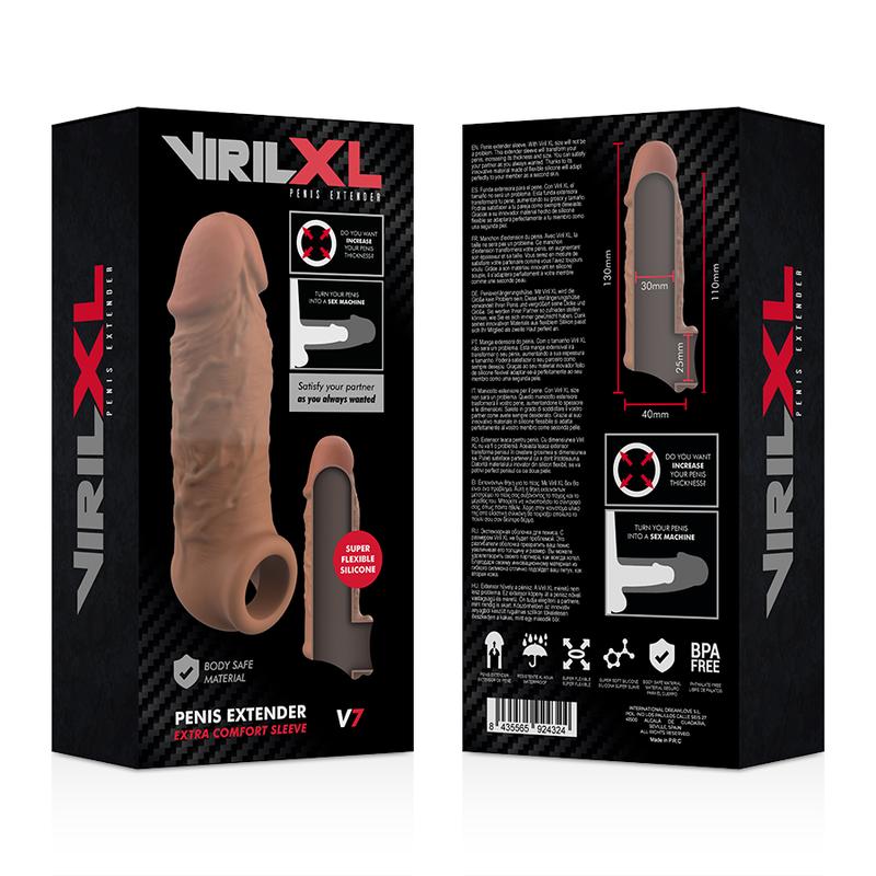 VIRILXL - LIQUID SILICONE V7 BROWN PENIS EXTENSION — zdjęcie 8