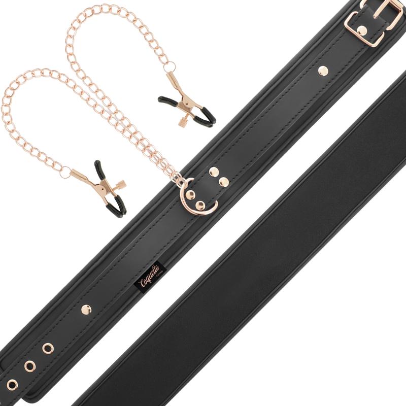 COQUETTE CHIC DESIRE - FANTASY NIPPLE CLAMP NECKLACE WITH NEOPRENE LINING — zdjęcie 8