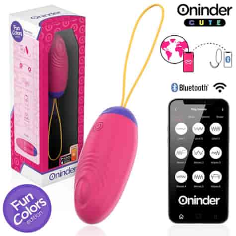 Oninder Cute - Love Pleasure Vibro-wave Tapping Silicone Egg - Free Global App