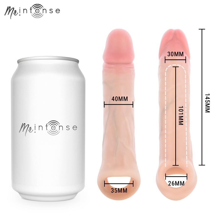 MR INTENSE - ARNOLD M VIBRATOR SILICONE PENIS SLEEVE WITH REMOTE CONTROL 14.5 CM -Ø- 4 CM — zdjęcie 8
